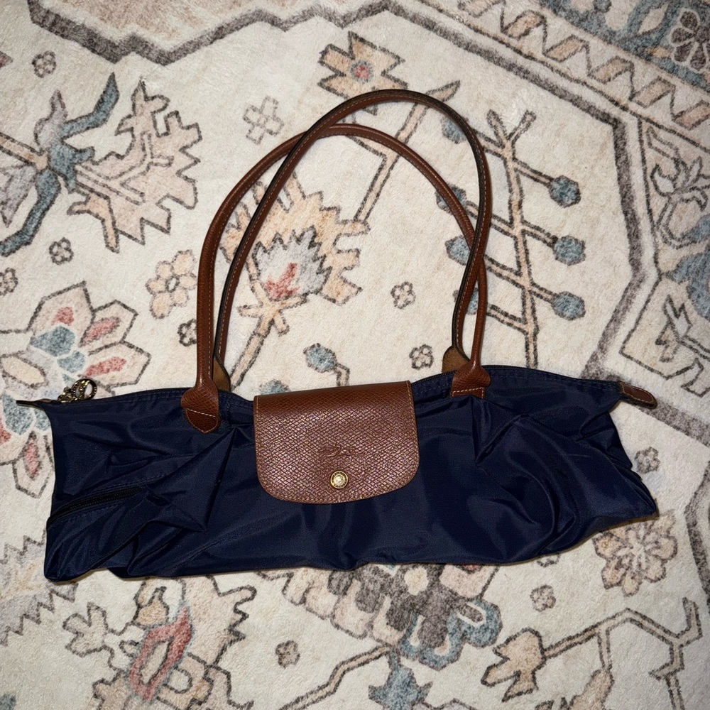 LONGCHAMP Le Pliage Expandable Travel bag, Navy Tote, Weekender - Picture 5 of 7